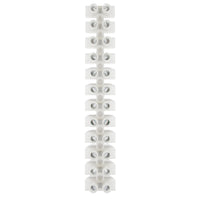Pacer 40A Euro Style Terminal Block - 12 Positions - 5 Pack [E400-12-5]
