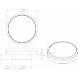 Lumitec Halo - Flush Mount Down Light - White Finish - 4-Color - White/Blue/Red/Purple Non-Dimming [112820]