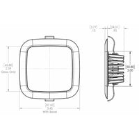 Lumitec Square Mirage Down Light - Spectrum RGBW Dimming - Polished Bezel [116117]